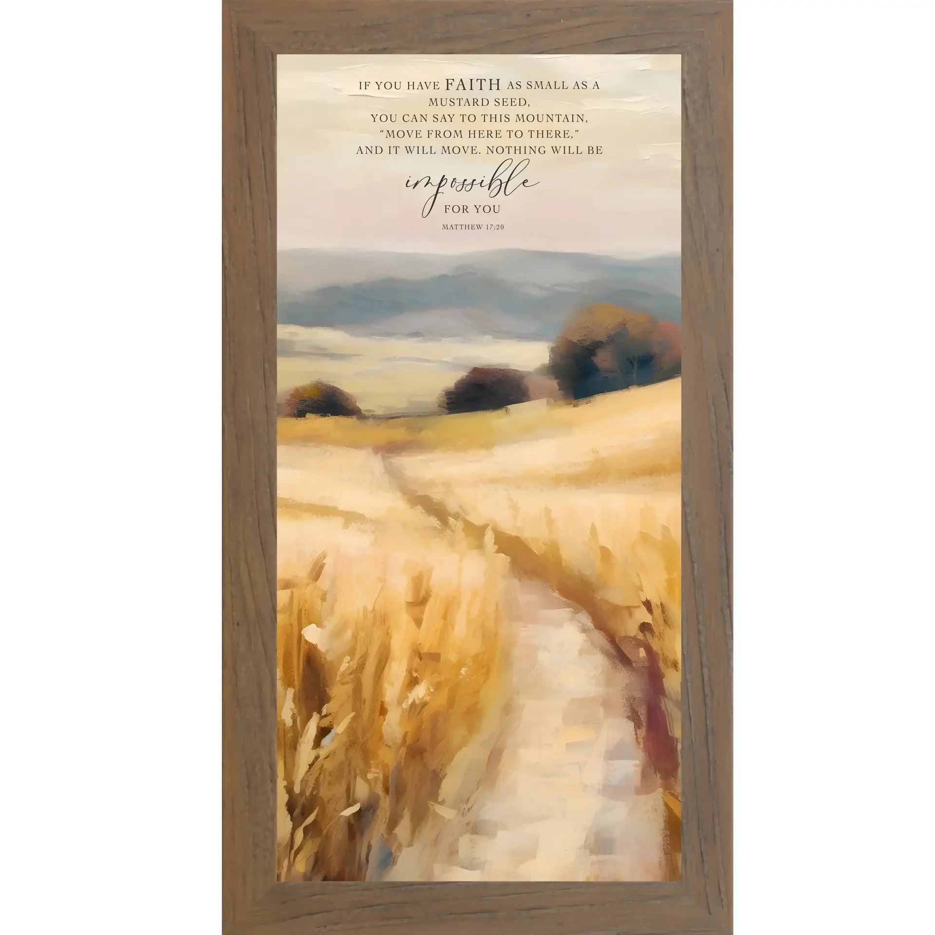 If You Have Faith As Small As A Mustard Seed Christian Art