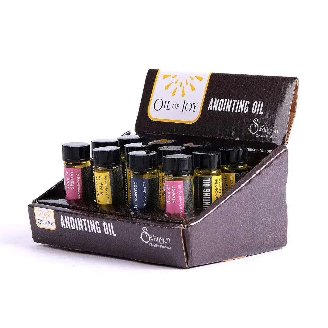 Anointing Oil - Display Pack of 12 - 5 Unscented 7 Scented