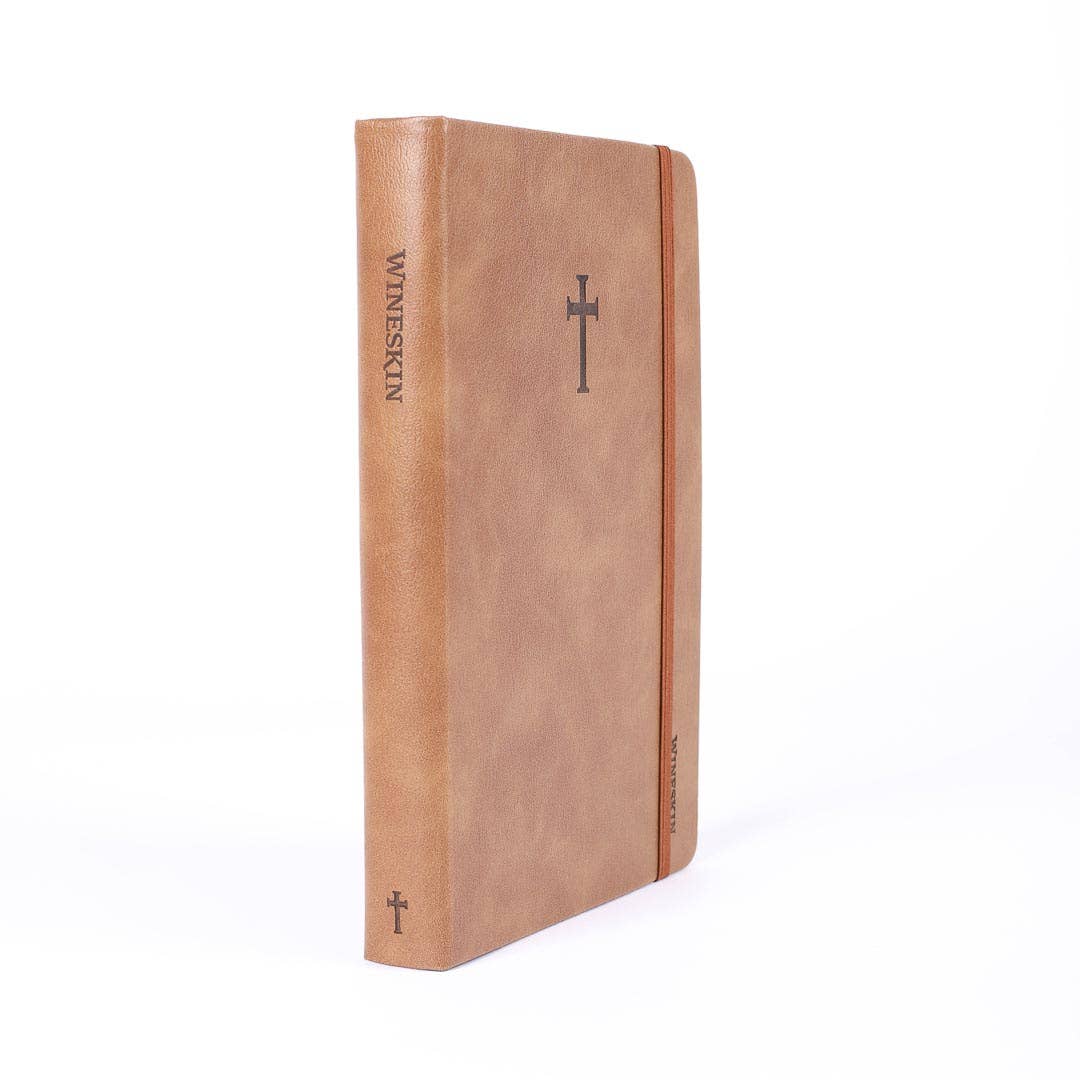 Wineskin Hard Cover 420Pg Journal, Tan