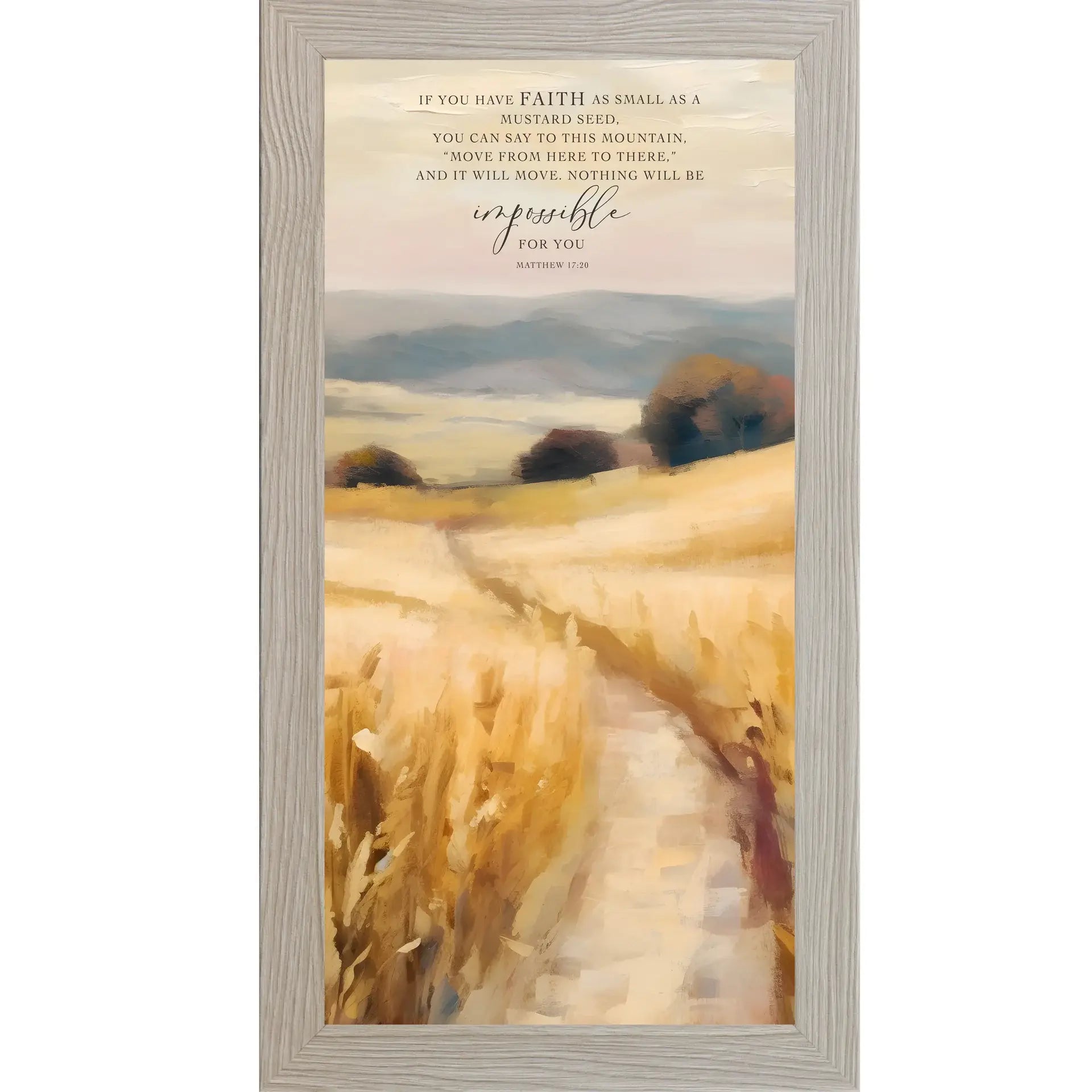If You Have Faith As Small As A Mustard Seed Christian Art