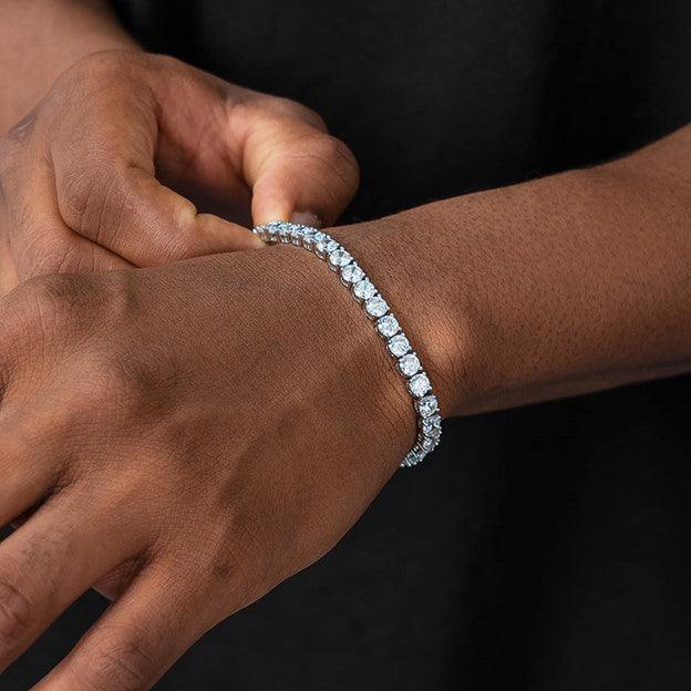 Pulseras de Tenis de Plata de Ley 925 con Moissanita y Certificado GRA Para Hombre y Mujer - Jewelry Store by Erik Rayo