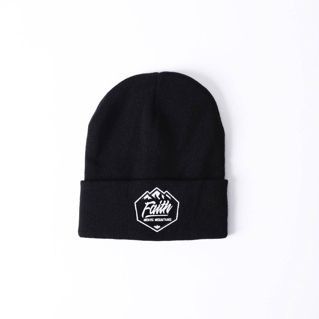 Beanie - Black - Faith Moves Mountains