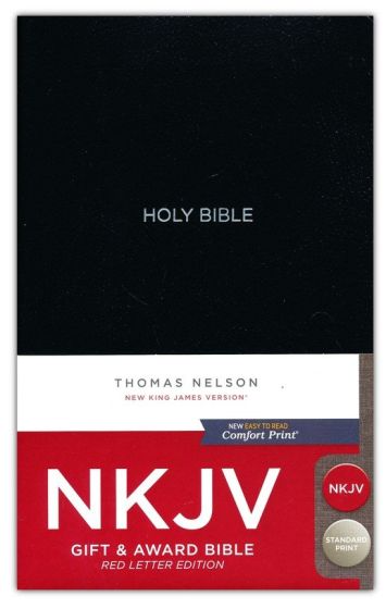 Black NKJV Bible Gift and Award