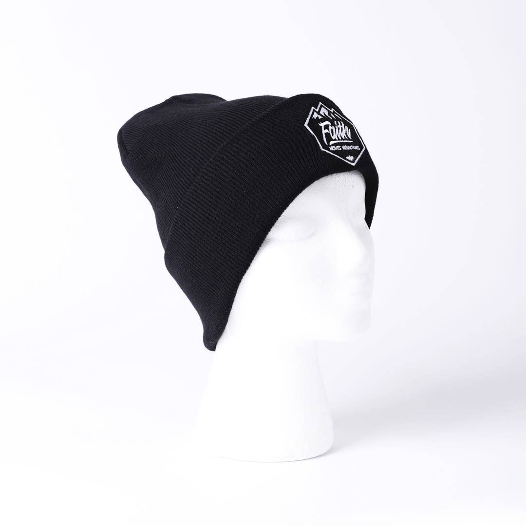 Beanie - Black - Faith Moves Mountains