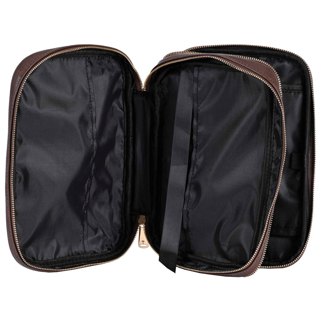 White Dove Bible Case Saved By Grace Brown XLarge