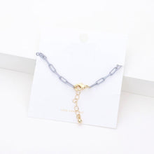 Load image into Gallery viewer, Gray Colored Chain Link Anklet
