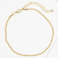 Load image into Gallery viewer, Gold Gold Dipped Metal Chain Anklet
