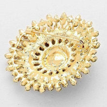 Load image into Gallery viewer, Gold Glass Crystal Bubble Pin Brooch
