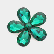 Load image into Gallery viewer, Crystal Rhinestone Flower Brooch

