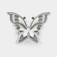 Load image into Gallery viewer, Silver Butterfly Magnetic Brooch
