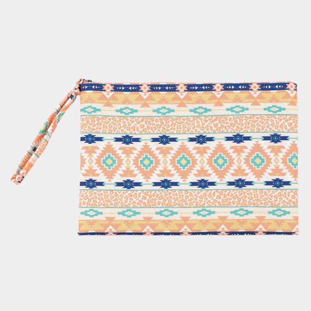 Leopard Tribal Pattern Pouch Clutch Bag - Jewelry Store by Erik Rayo