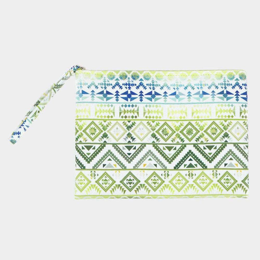 Colorful Tribal Pouch Clutch Bag