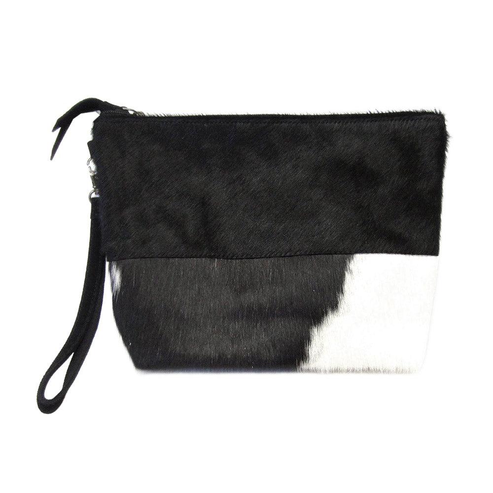 Animal Patterned Genuine Leather Clutch Bag