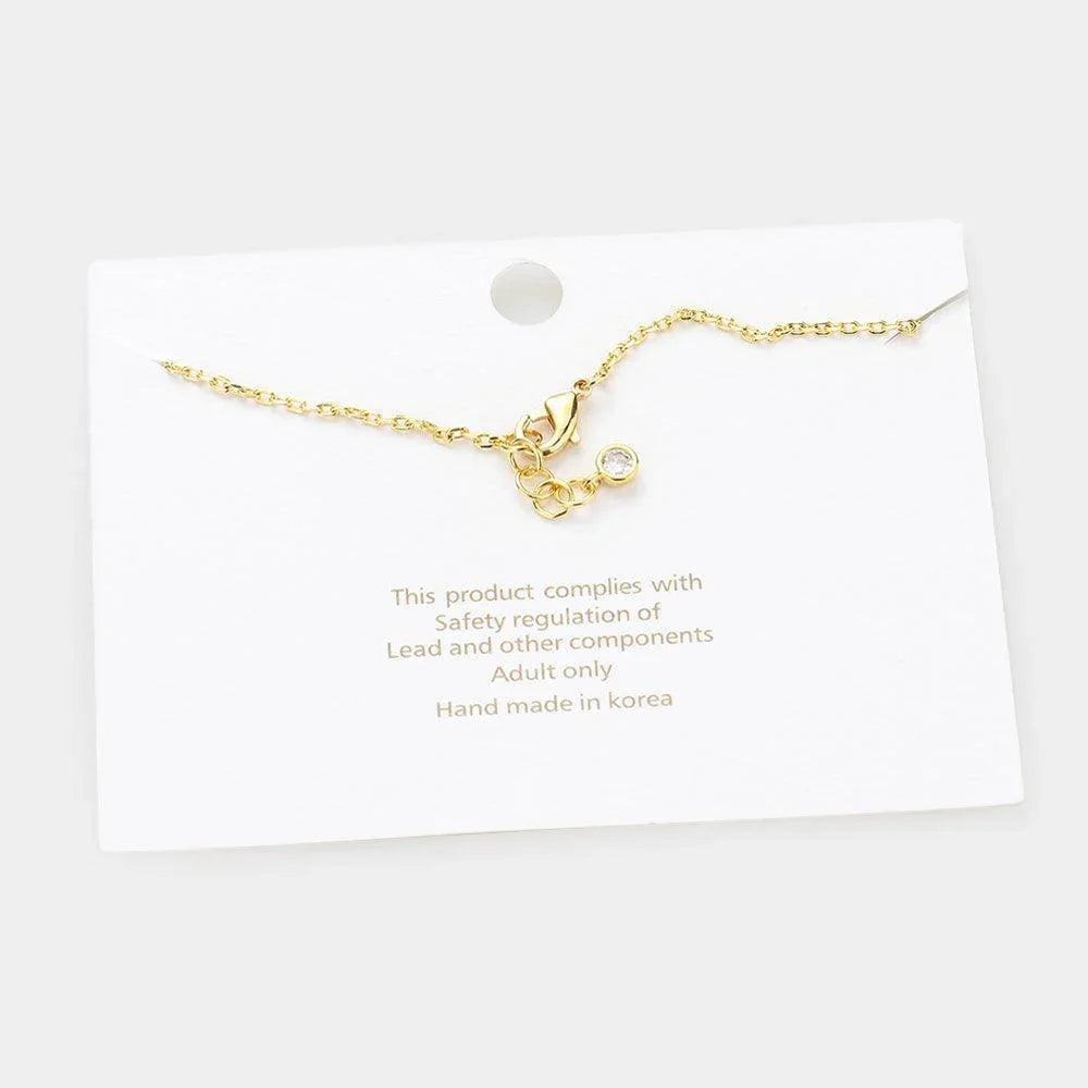 Letter A Gold Dipped Metal Monogram Charm Bracelet - Jewelry Store by Erik Rayo