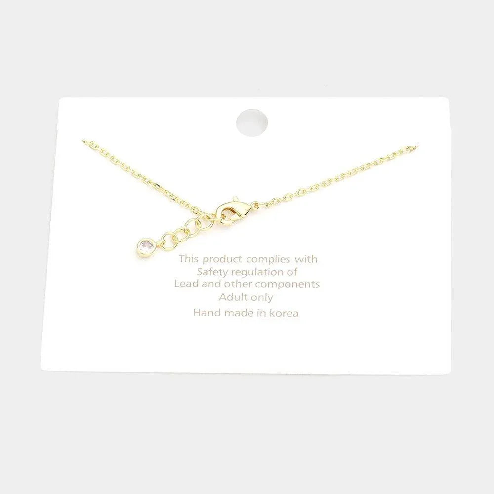 Gold Gold Dipped CZ Triple Quatrefoil Charm Station Bracelet - Jewelry Store by Erik Rayo