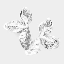 Load image into Gallery viewer, Hammered Textured Metal Clip On Earrings
