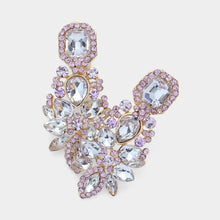 Load image into Gallery viewer, Lavender Marquise Square Stone Pointed Evening Clip On Earrings
