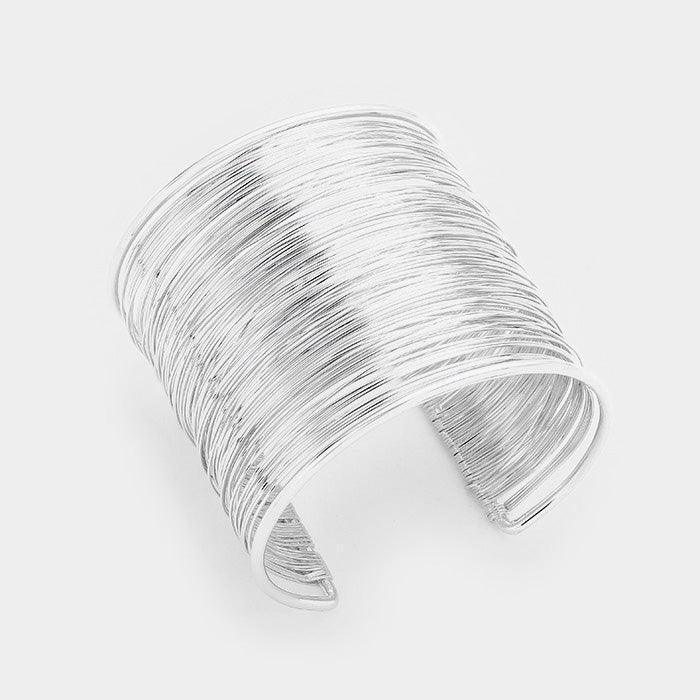 Multi Layered Metal Cuff Bracelet - Jewelry Store by Erik Rayo