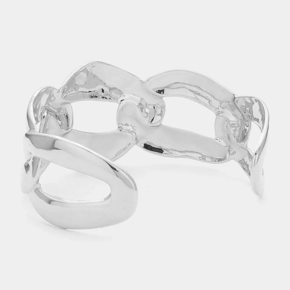 Chunky Metal Chain Cuff Bracelet - Jewelry Store by Erik Rayo