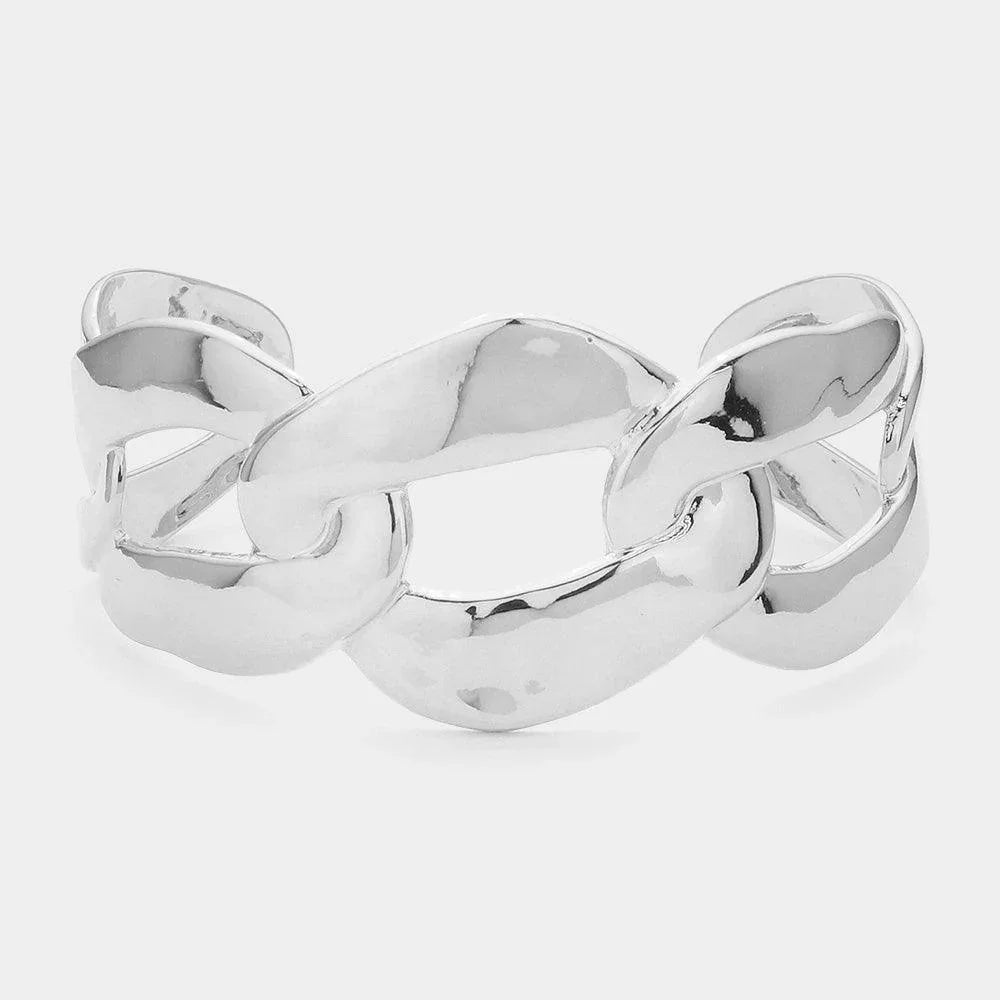 Chunky Metal Chain Cuff Bracelet - Jewelry Store by Erik Rayo