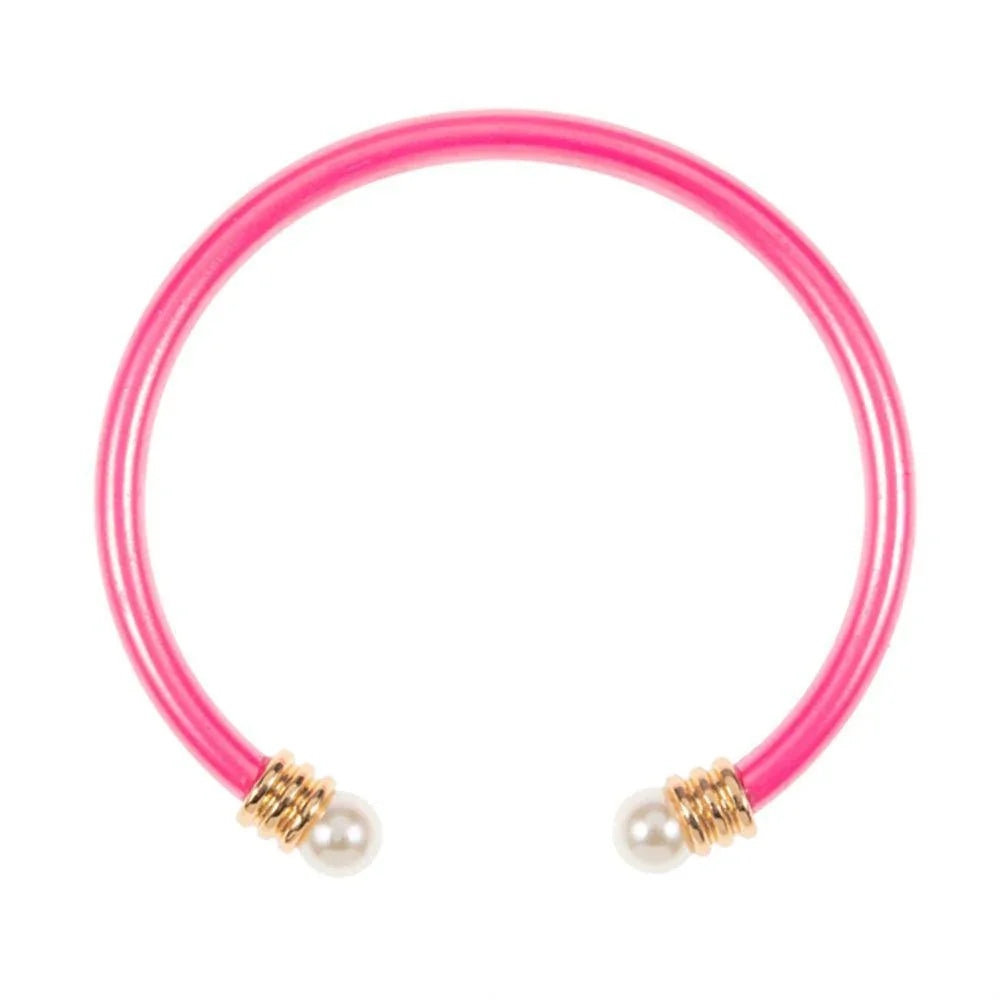 Pink Pearl Tip Cuff Bracelet - Jewelry Store by Erik Rayo