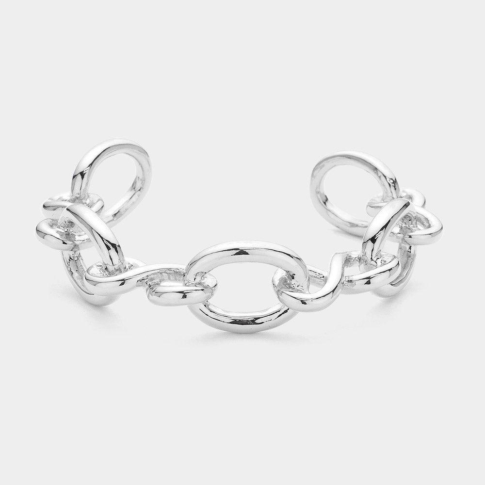 Brass Metal Link Cuff Bracelet - Jewelry Store by Erik Rayo