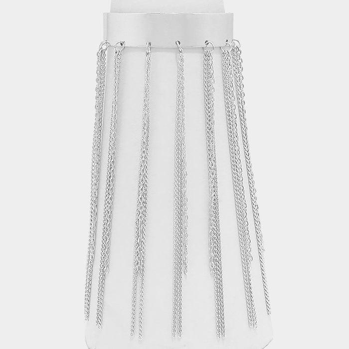 Multi Fringe Metal Cuff Bracelet - Jewelry Store by Erik Rayo