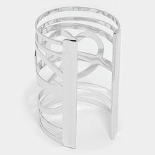 Load image into Gallery viewer, Wide Metal Cage Cuff Bracelet
