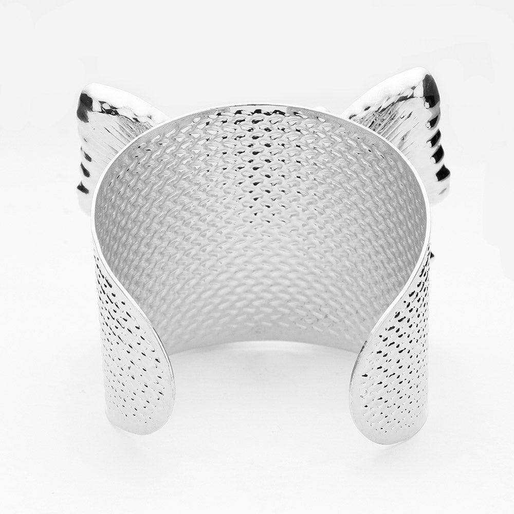 Blue Two Tone Butterfly Cuff Bracelet - Jewelry Store by Erik Rayo