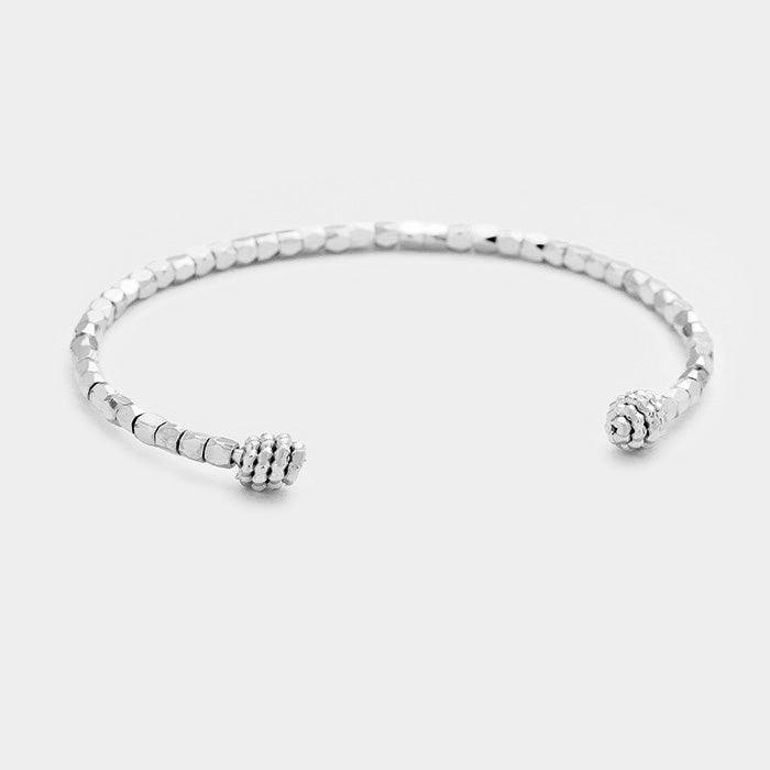 Metal Beaded Cuff Bracelet - Jewelry Store by Erik Rayo
