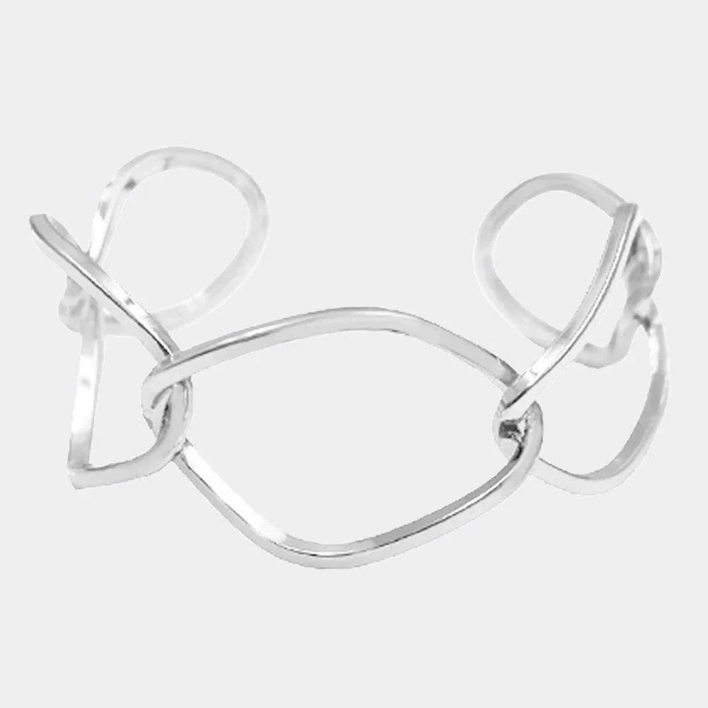 Brass Open Metal Link Cuff Bracelet - Jewelry Store by Erik Rayo