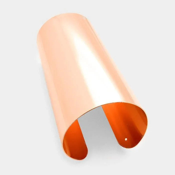 Rose Gold Wide metal armor cuff bracelet - Jewelry Store by Erik Rayo
