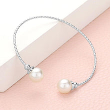 Load image into Gallery viewer, Cream Pearl Tip Cuff Bracelet
