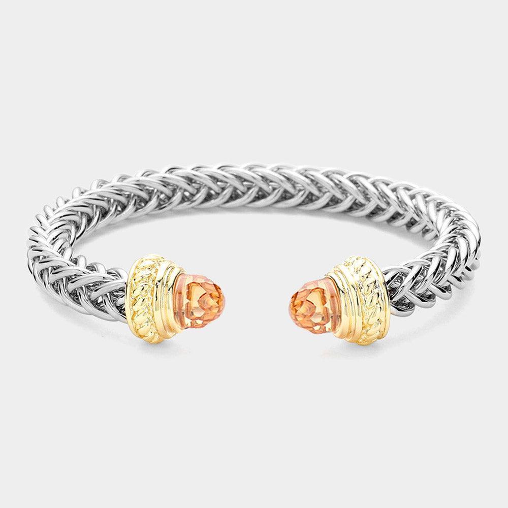 CZ Stone Tip Cuff Bracelet - Jewelry Store by Erik Rayo