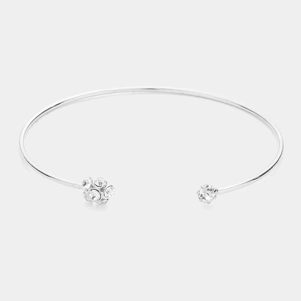 Brass Metal Stone Tip Cuff Bracelet - Jewelry Store by Erik Rayo