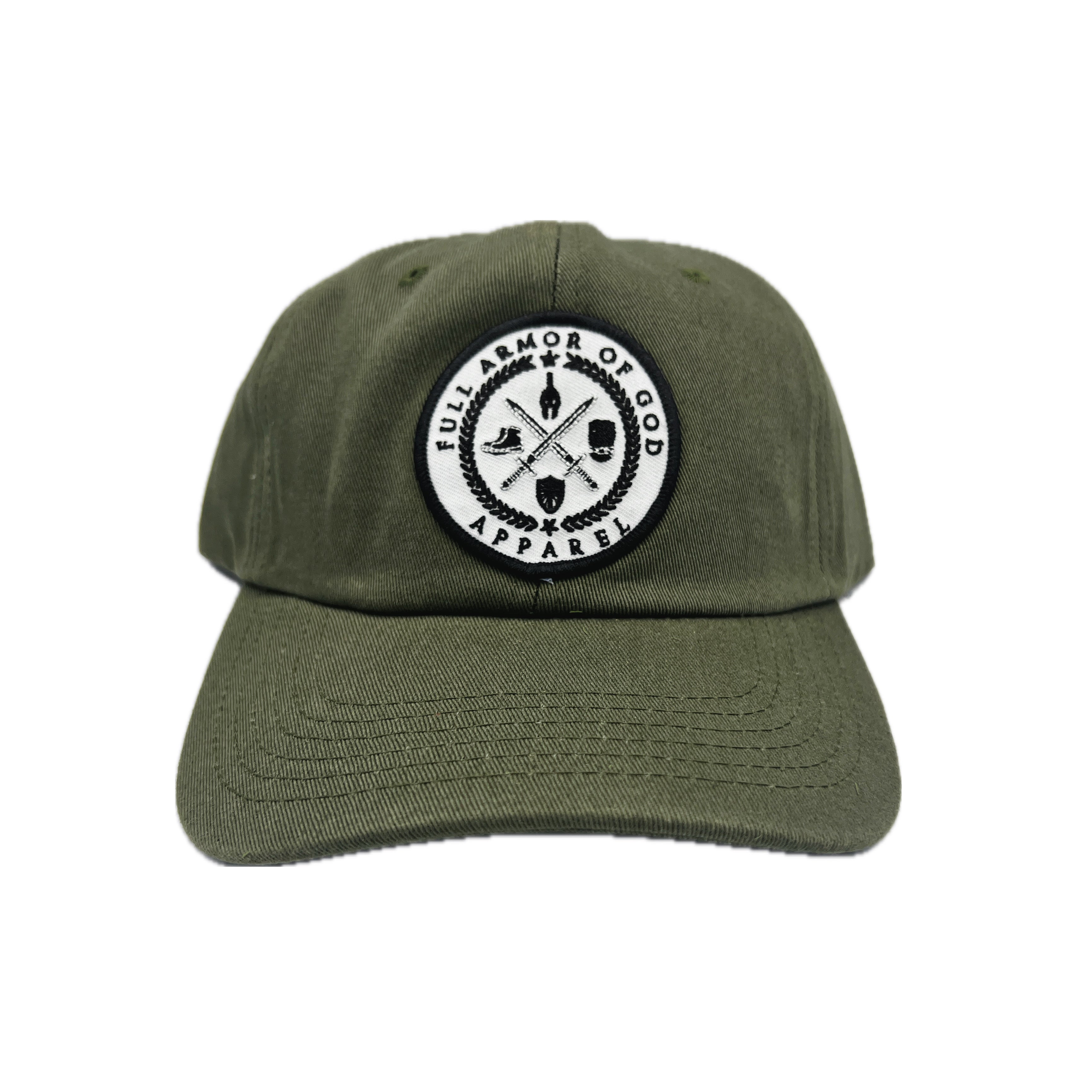 Full Armor of God Dad Hat Patch Logo