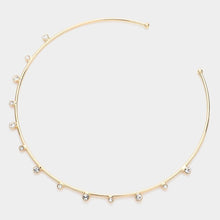 Load image into Gallery viewer, Gold Stone Pointed Choker Necklace
