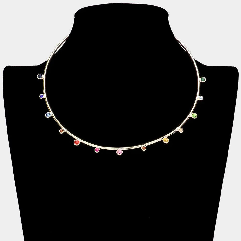 Stone Pointed Choker Necklace - Jewelry Store by Erik Rayo