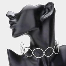 Load image into Gallery viewer, Open Metal Link Choker Necklace
