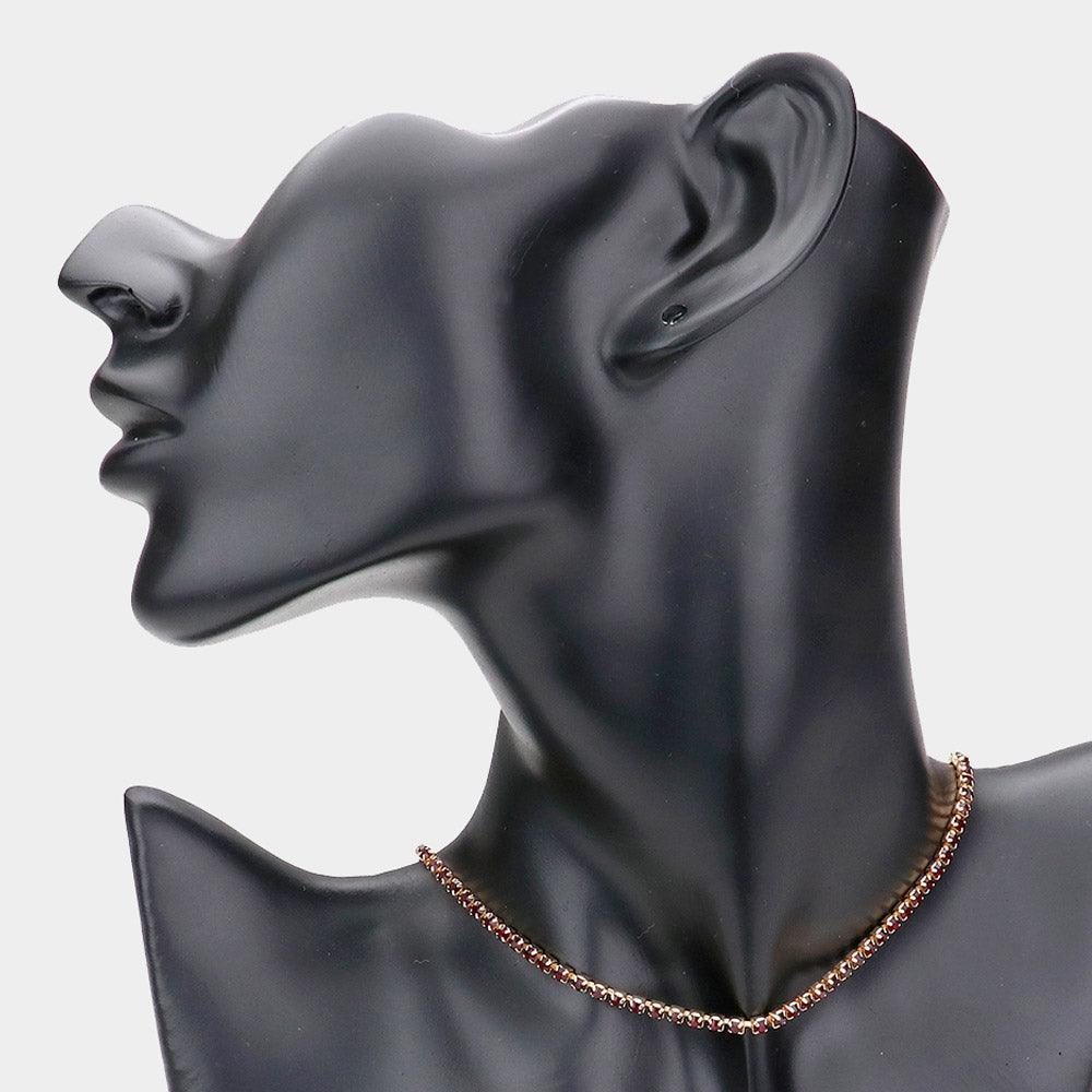 Rhinestone Pave Choker Necklace - Jewelry Store by Erik Rayo