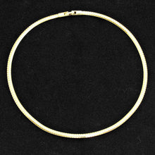 Load image into Gallery viewer, Gold Metal Omega Choker Necklace
