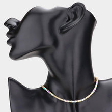 Load image into Gallery viewer, Heishi Bead Accented Choker Necklace
