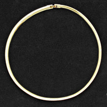 Load image into Gallery viewer, Gold Metal Omega Choker Necklace
