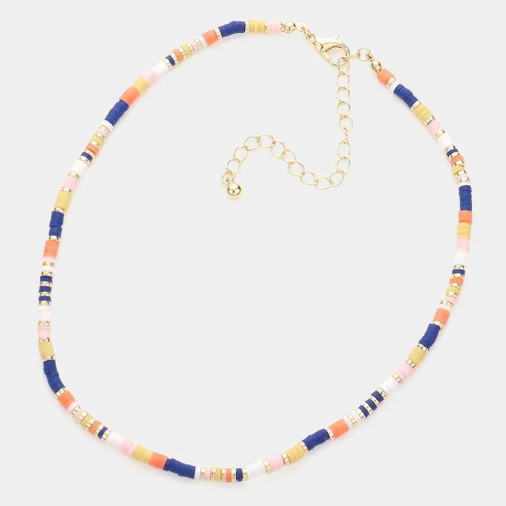 Heishi Beaded Choker Necklace - Jewelry Store by Erik Rayo