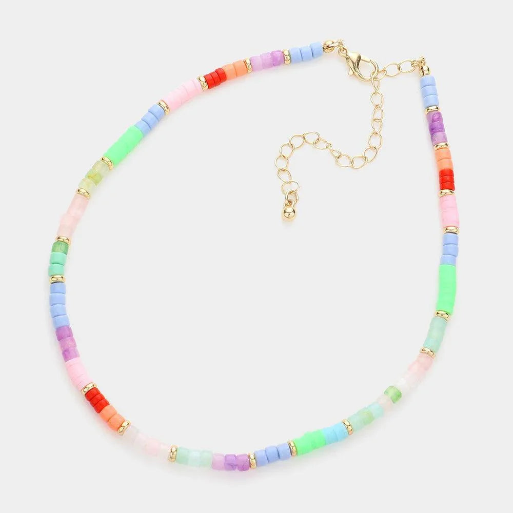 Colorful Beaded Choker Necklace - Jewelry Store by Erik Rayo
