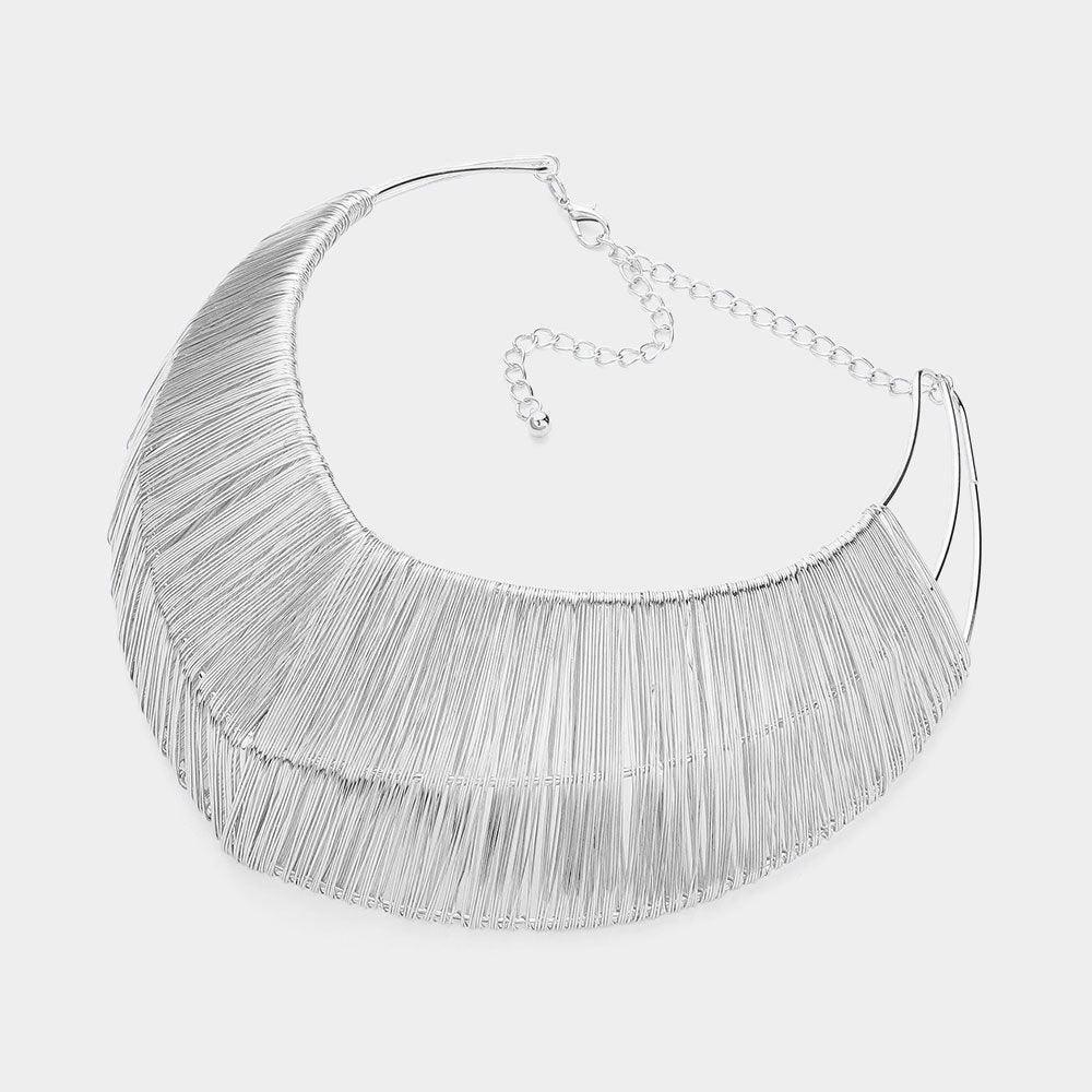 Metal Wire Wrapped Chunky Choker Necklace - Jewelry Store by Erik Rayo