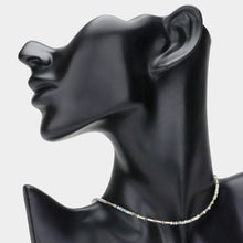 Load image into Gallery viewer, Gold Faceted Beaded Choker Necklace
