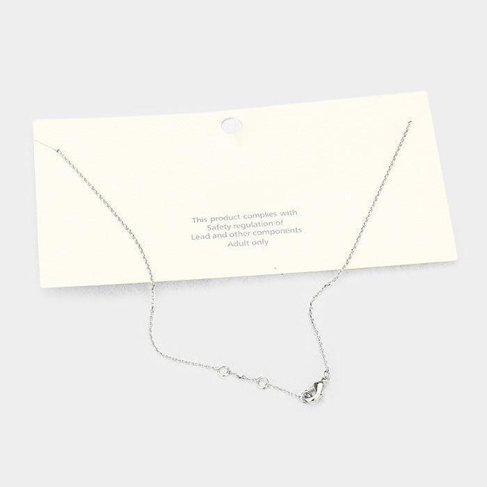 Gold White Gold Dipped Triangle Pendant Choker Necklace - Jewelry Store by Erik Rayo