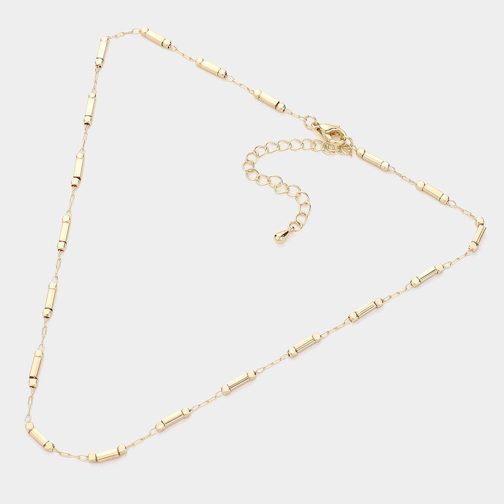 Gold Metal Plain Choker Necklace - Jewelry Store by Erik Rayo