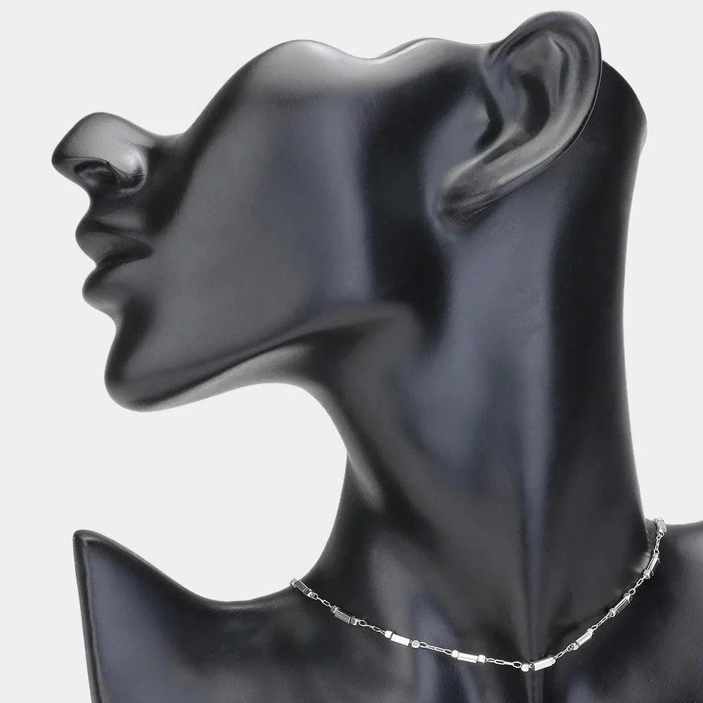 Metal Plain Choker Necklace - Jewelry Store by Erik Rayo